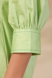 Tropical Lime Cutout Shirt