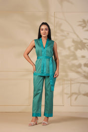 Teal Kung Fu Belted Set