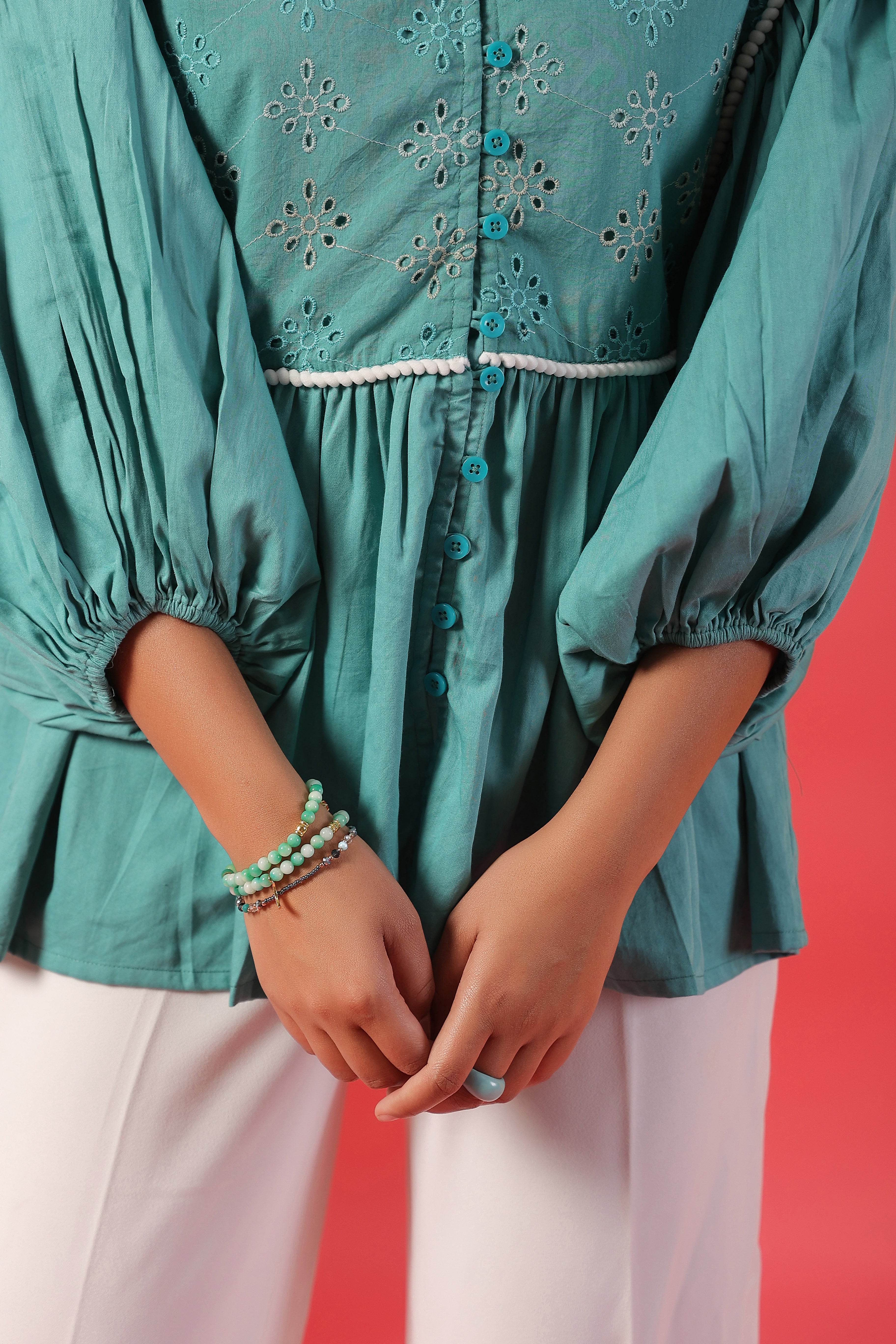 Mint Mermaid Lace Shirt