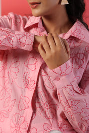 Powder Pink Bloom Shirt