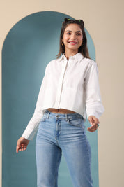 Moonlit Crop Shirt