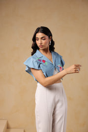 Elegant styled look featuring Flaminglow Crop Top for summer outfits