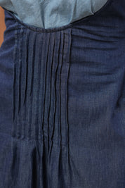 Honeybee Midi Dress – Close-up of fine pleated detailing on waistline